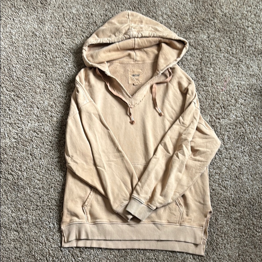 Women's Tan Hoodie Sweater